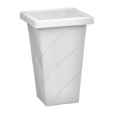 VASO QUADRADO COLUNA PEQUENO MARMORIZADO - 13 L