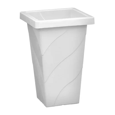 VASO QUADRADO COLUNA MÉDIO MARMORIZADO - 19 L