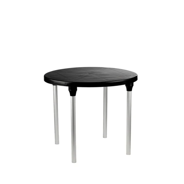 MESA REDONDA CLASSIC DESMONTÁVEL PRETA