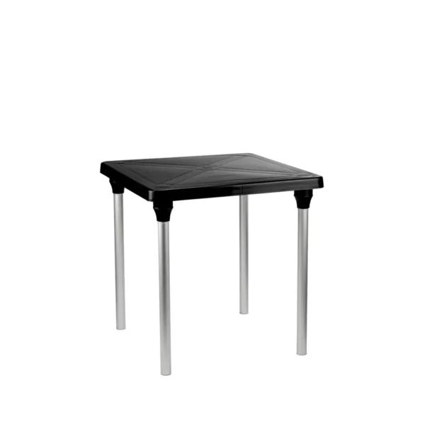 MESA QUADRADA CLASSIC DESMONTÁVEL PRETA