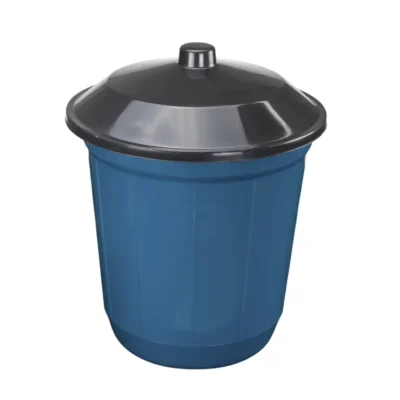 LIXEIRA COM TAMPA PRETA - 13,6 L