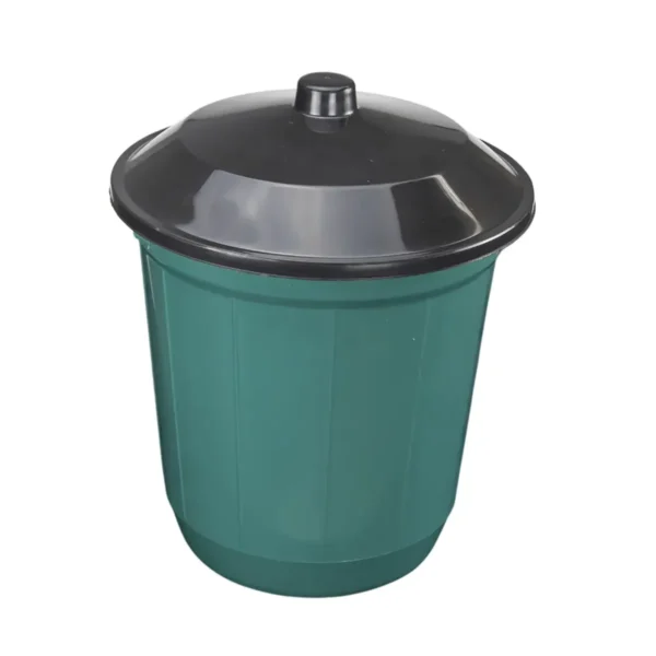 190-VD LIXEIRA COM TAMPA PRETA - 13,6 L
