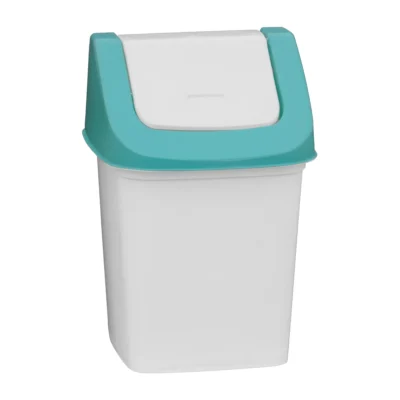 LIXEIRA 3,6L COM TAMPA MOVEL - BRANCA