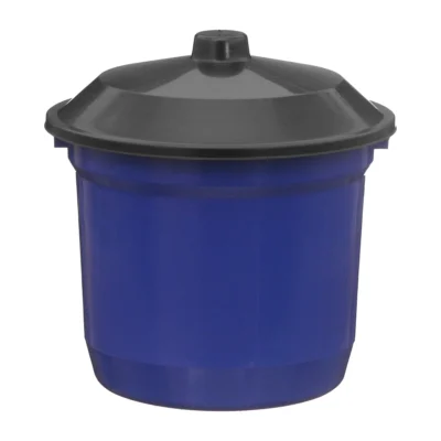 LIXEIRA COM TAMPA PRETA - 7,4 L