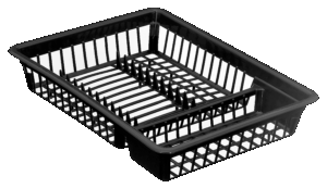 LIXEIRA COM TAMPA PRETA - 13,6 L