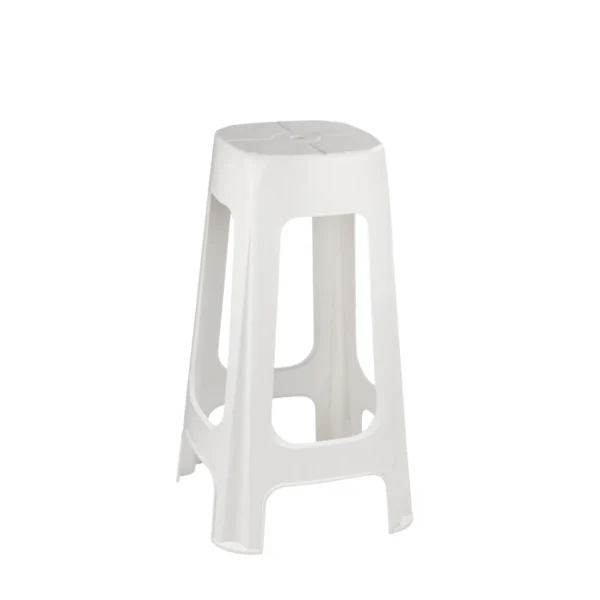 BANQUETA PLÁSTICA PARA BAR BRANCA