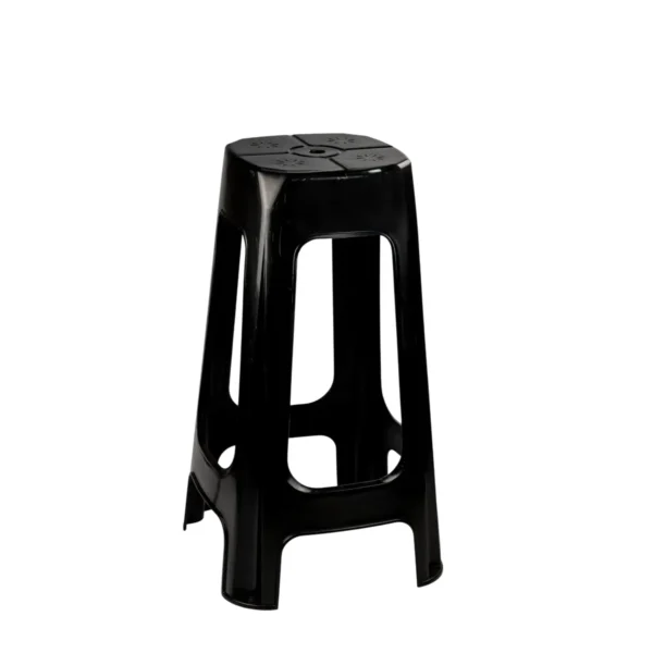 BANQUETA PLÁSTICA PARA BAR PRETA