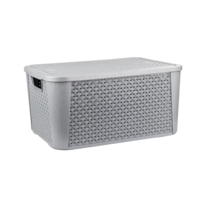 ORGANIZADOR RATTAN CINZA Nº 3