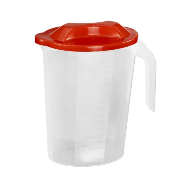 JARRA OVAL TRANSPARENTE COM TAMPA - 1,8 L