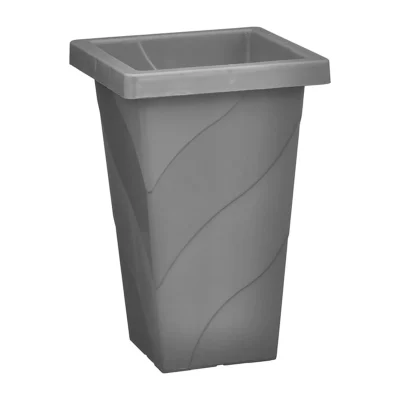 VASO QUADRADO COLUNA GRANDE CINZA - 28,8L