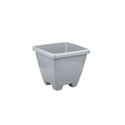 VASO QUADRADO MÉDIO CINZA - 6,5L
