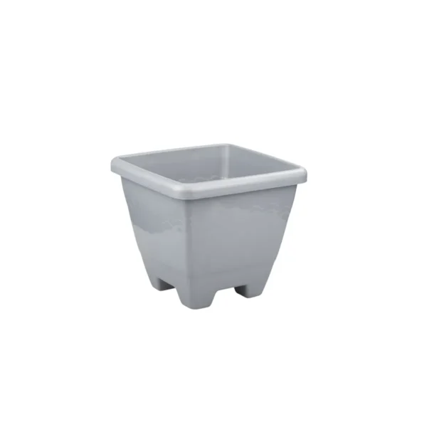 VASO QUADRADO MÉDIO CINZA - 6,5L