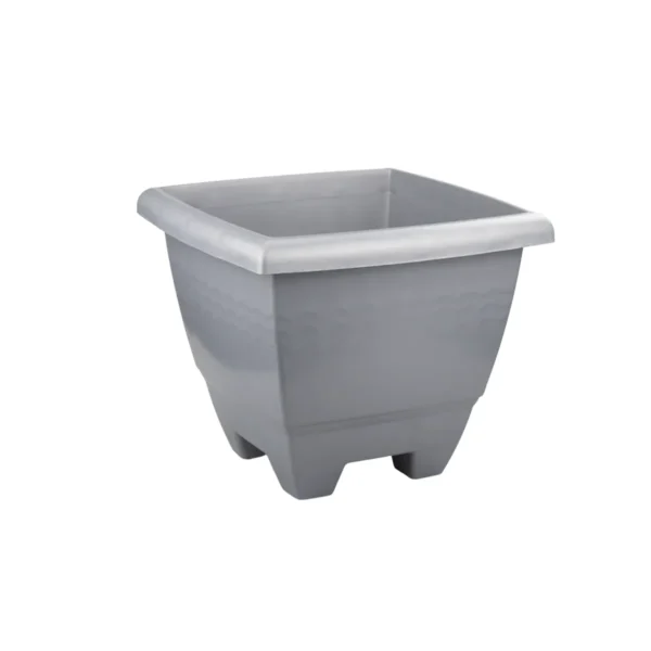 VASO QUADRADO GRANDE CINZA - 14,5L