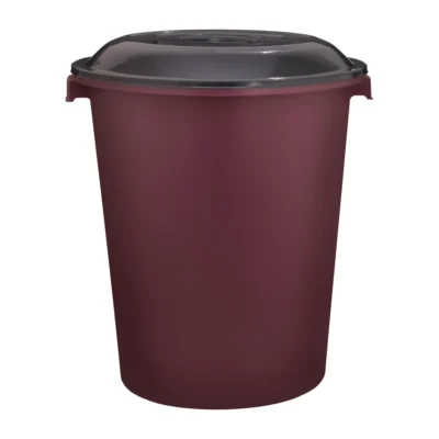 CESTÃO FECHADO COM TAMPA PRETA - 97 L