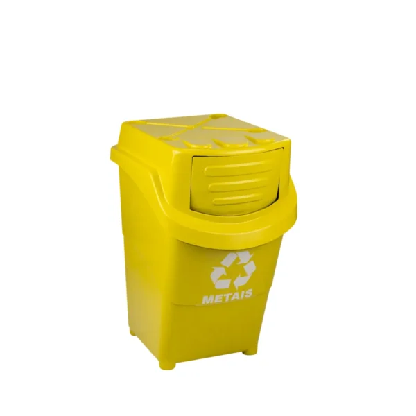LIXEIRA EMPILHÁVEL SELETIVA (AMARELA/AZUL/VERMELHA/VERDE) - 38 L