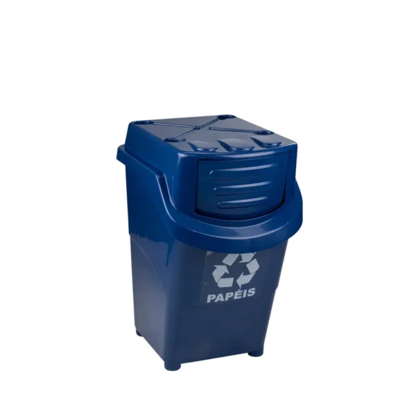 LIXEIRA EMPILHÁVEL SELETIVA (AMARELA/AZUL/VERMELHA/VERDE) - 38 L