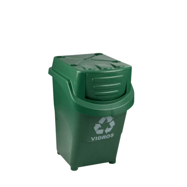 LIXEIRA EMPILHÁVEL SELETIVA (AMARELA/AZUL/VERMELHA/VERDE) - 38 L