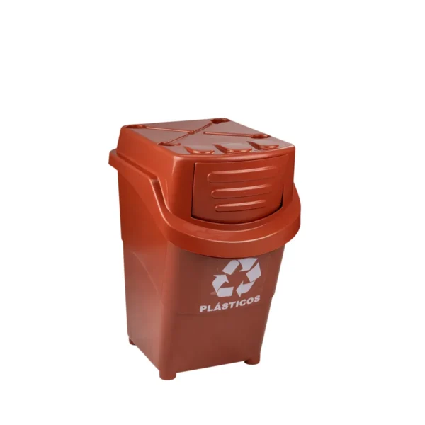 LIXEIRA EMPILHÁVEL SELETIVA (AMARELA/AZUL/VERMELHA/VERDE) - 38 L