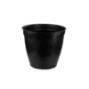 VASO REDONDO ESTILO VIME COM BORDA RETA PRETO - 14,5L