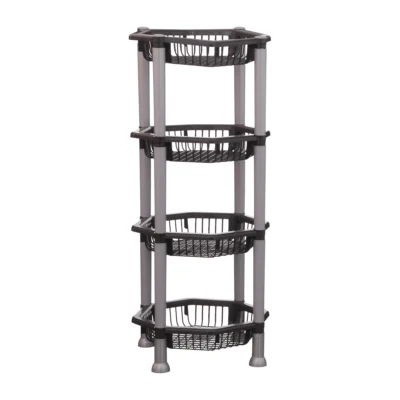 833 ORGANIZADOR MULTIUSO OITAVADO QUADRUPLO PRETO