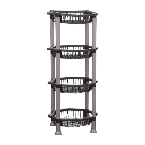 ORGANIZADOR MULTIUSO OITAVADO QUADRUPLO PRETO