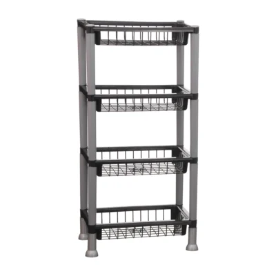 834 ORGANIZADOR MULTIUSO RETANGULAR QUADRUPLO PRETO