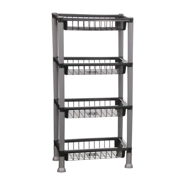 ORGANIZADOR MULTIUSO RETANGULAR QUADRUPLO PRETO