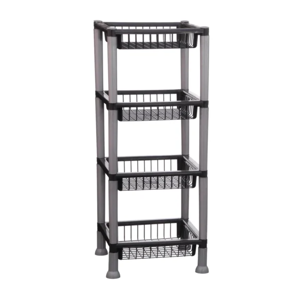 ORGANIZADOR MULTIUSO QUADRADO QUADRUPLO PRETO