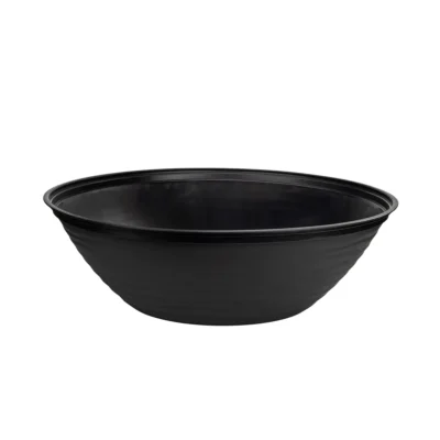 VASO REDONDO BACIA ONDULADO PRETO -  12L