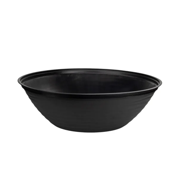 VASO REDONDO BACIA ONDULADO PRETO -  12L