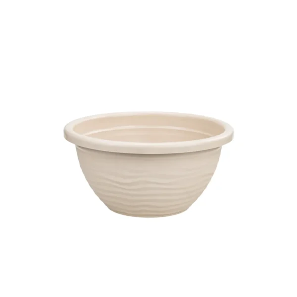 VASO REDONDO ONDULADO AREIA -  4,200ml